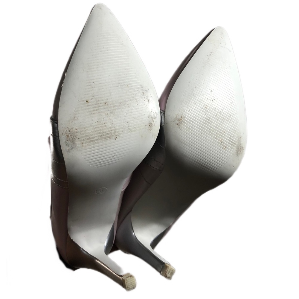 Cape Robbin Pink and Silver Retro Style Point Toe Mules - Picture 10 of 10